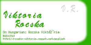 viktoria rocska business card